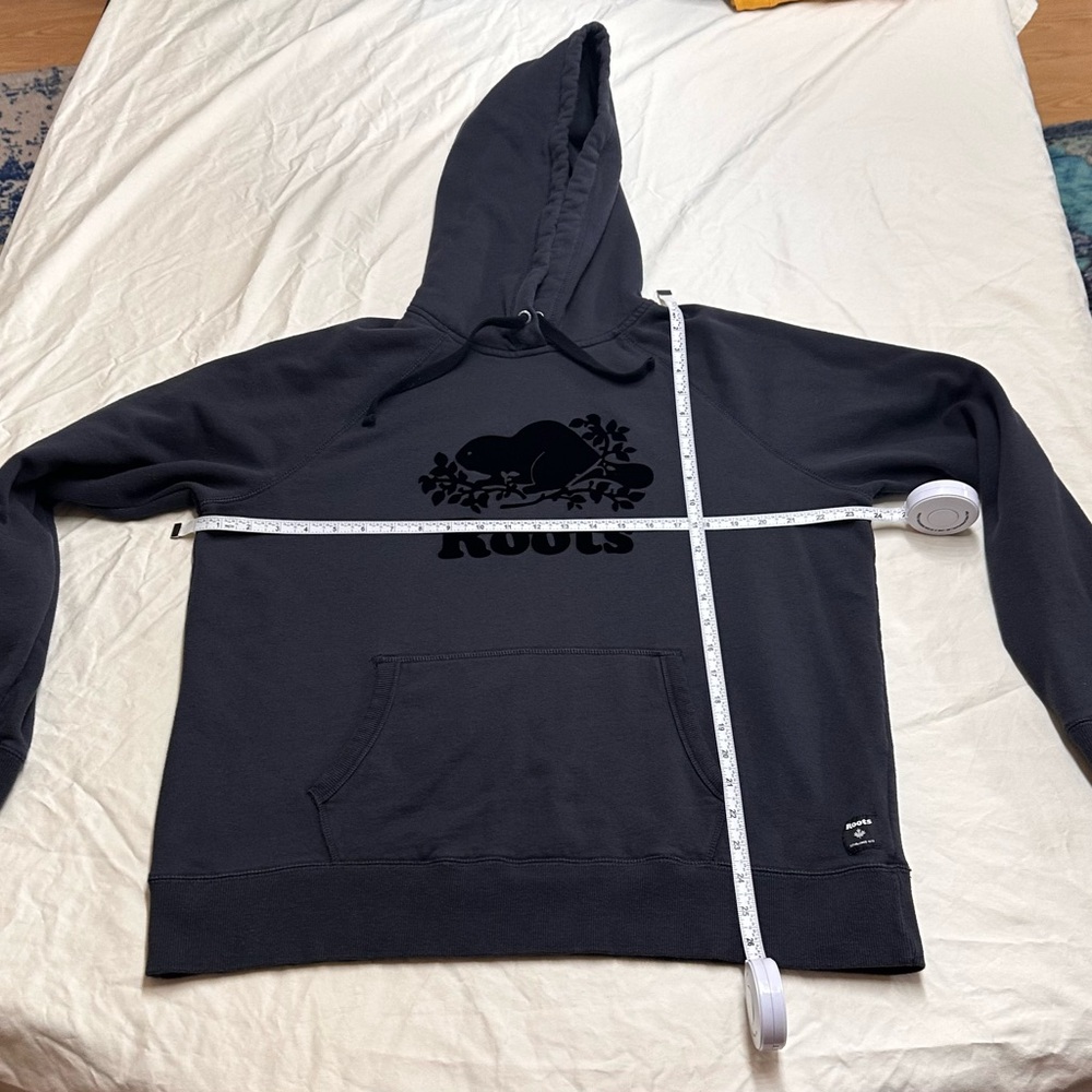 Roots Charcoal/black Hoodie with Black Logo - Picture 8 of 10